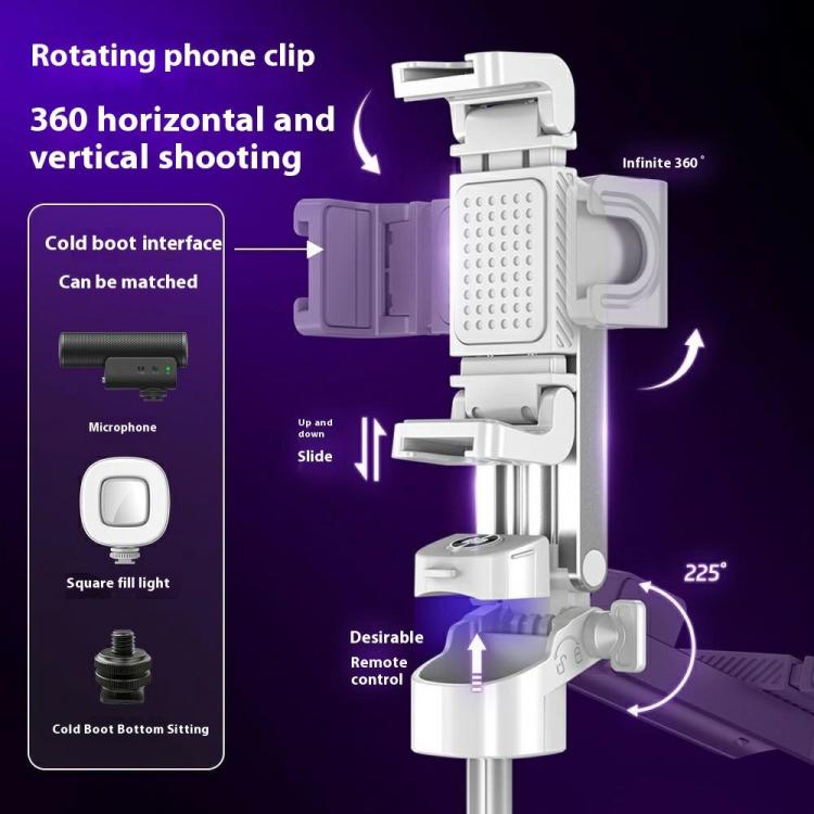 Selfie stick estensibile con supporto a quattro gambe P25