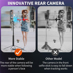 Treppiede selfie stick con tracciamento volto e luce singola