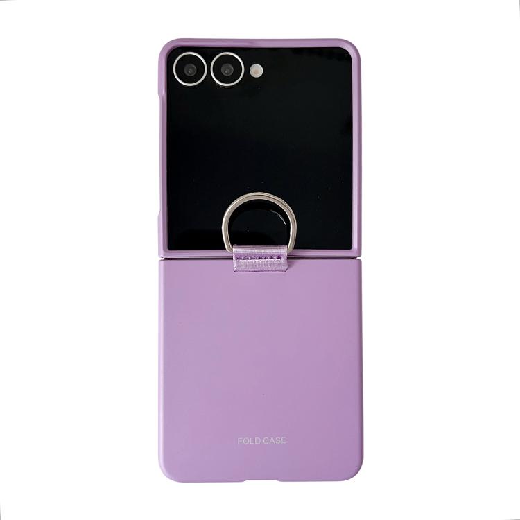 Custodia per telefono pieghevole con fibbia ad anello galvanizzata, For Galaxy Z Flip8 5G, For Galaxy Z Flip7 5G