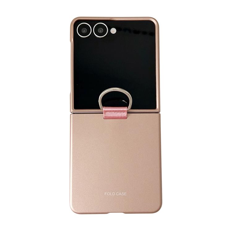 Custodia per telefono pieghevole con fibbia ad anello galvanizzata, For Galaxy Z Flip8 5G, For Galaxy Z Flip7 5G