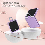 Custodia per telefono pieghevole con fibbia ad anello galvanizzata, For Galaxy Z Flip8 5G, For Galaxy Z Flip7 5G