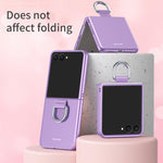 Custodia per telefono pieghevole con fibbia ad anello galvanizzata, For Galaxy Z Flip8 5G, For Galaxy Z Flip7 5G