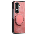 Custodia per telefono in pelle stile retrò con supporto girevole rotondo, For Galaxy Z Fold8 Ultra 5G, For Galaxy Z Fold7, For Galaxy Z Fold6, For Galaxy Z Fold5