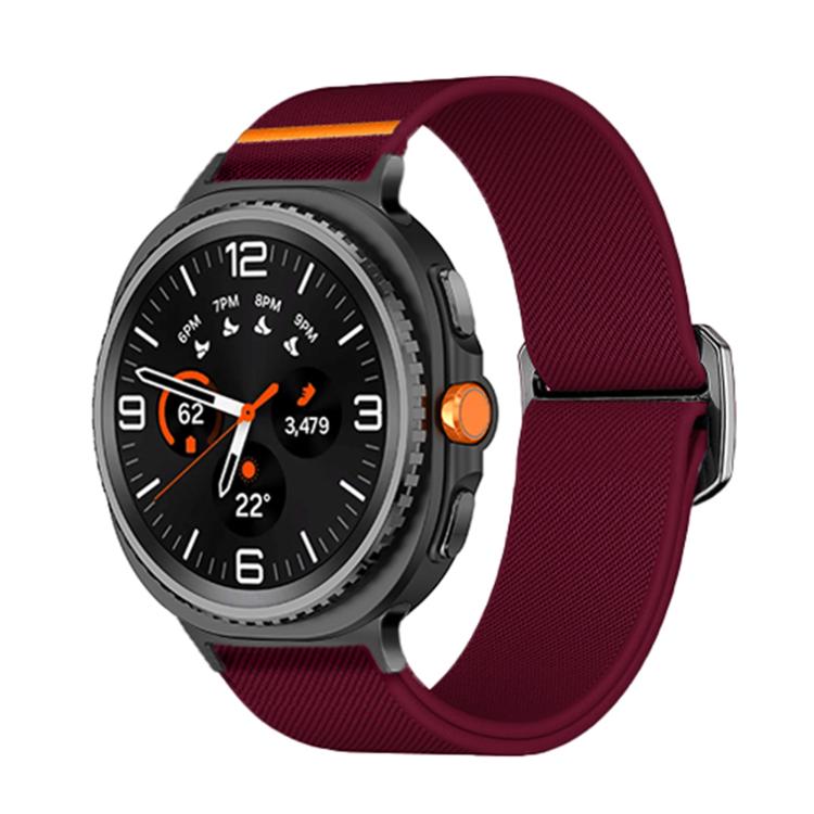 Cinturino elastico in nylon con fibbia a perline e cinturino per orologio., For Samsung Galaxy Watch8 / Watch8 Classic