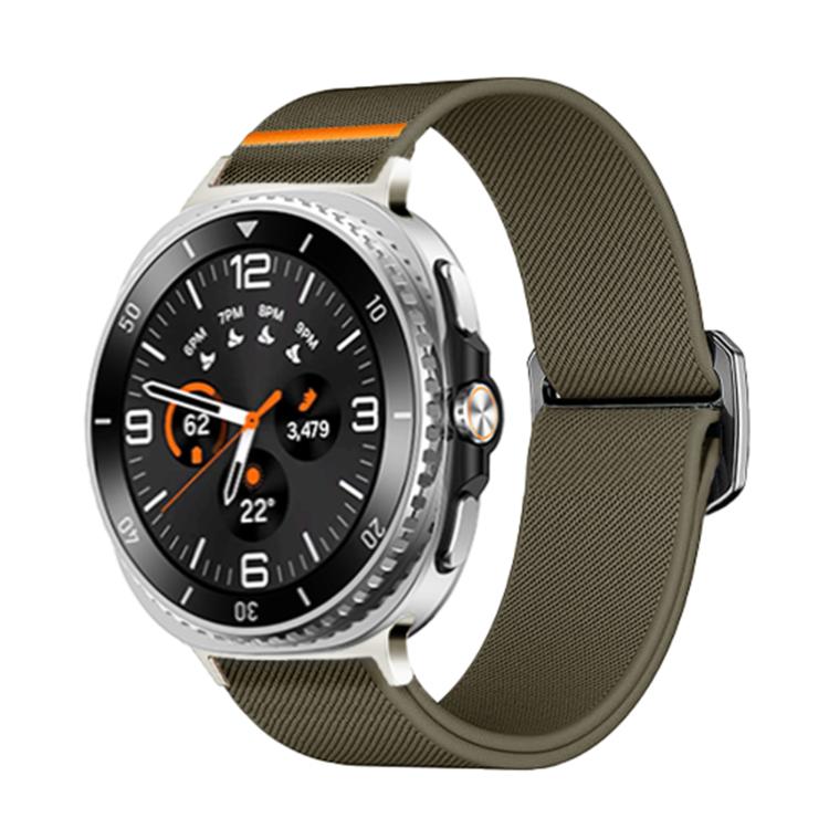Cinturino elastico in nylon con fibbia a perline e cinturino per orologio., For Samsung Galaxy Watch8 / Watch8 Classic