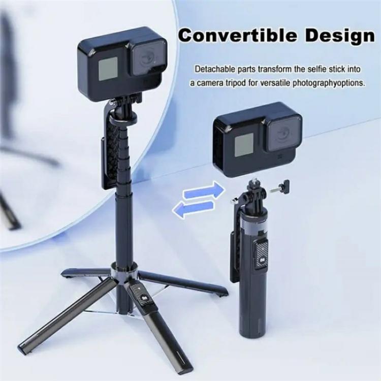 Asta selfie telescopica P135 con treppiede e telecomando