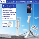 Asta selfie portatile P18 con gimbal rotante 360°