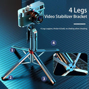 Selfie stick P195 con supporto a 4 gambe e telecomando Bluetooth
