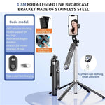 Supporto portatile a quattro gambe P510 con selfie stick