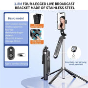 Supporto portatile a quattro gambe P510 con selfie stick