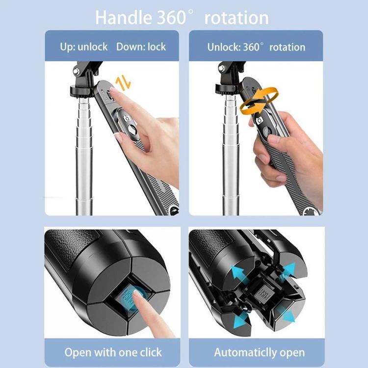 Supporto portatile a quattro gambe P510 con selfie stick