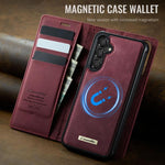Custodia per telefono CaseMe C49 con portafoglio in pelle, magnetica, con blocco RFID e removibile., For Samsung Galaxy A15, For Samsung Galaxy S23 FE 5G, For Samsung Galaxy A54 5G, For Samsung Galaxy S23 Ultra 5G