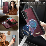 Custodia per telefono CaseMe C49 con portafoglio in pelle, magnetica, con blocco RFID e removibile., For Samsung Galaxy A15, For Samsung Galaxy S23 FE 5G, For Samsung Galaxy A54 5G, For Samsung Galaxy S23 Ultra 5G