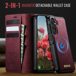 Custodia per telefono CaseMe C49 con portafoglio in pelle, magnetica, con blocco RFID e removibile., For Samsung Galaxy A15, For Samsung Galaxy S23 FE 5G, For Samsung Galaxy A54 5G, For Samsung Galaxy S23 Ultra 5G