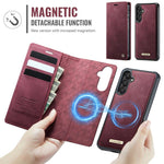 Custodia per telefono CaseMe C49 con portafoglio in pelle, magnetica, con blocco RFID e removibile., For Samsung Galaxy A15, For Samsung Galaxy S23 FE 5G, For Samsung Galaxy A54 5G, For Samsung Galaxy S23 Ultra 5G