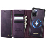 Custodia per telefono CaseMe C49 con portafoglio in pelle, magnetica, con blocco RFID e removibile., For Samsung Galaxy S23+ 5G, For Samsung Galaxy S23 5G, For Samsung Galaxy S20 FE, For Samsung Galaxy A53 5G