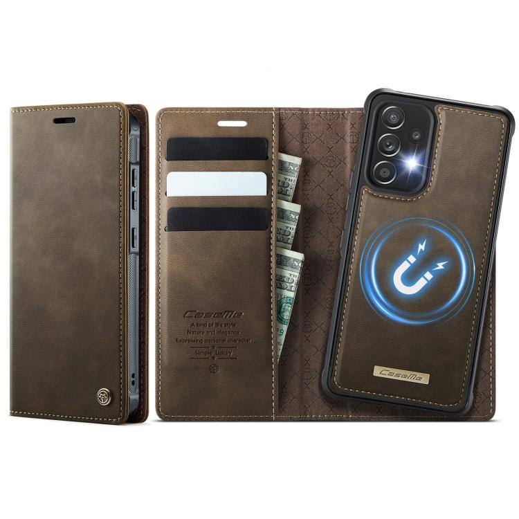 Custodia per telefono CaseMe C49 con portafoglio in pelle, magnetica, con blocco RFID e removibile., For Samsung Galaxy S23+ 5G, For Samsung Galaxy S23 5G, For Samsung Galaxy S20 FE, For Samsung Galaxy A53 5G
