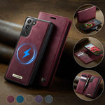 Custodia per telefono CaseMe C49 con portafoglio in pelle, magnetica, con blocco RFID e removibile., For Samsung Galaxy S21 5G, For Samsung Galaxy S21+ 5G, For Samsung Galaxy S21 Ultra 5G, For Samsung Galaxy S20 Ultra