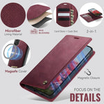 Custodia per telefono CaseMe C49 con portafoglio in pelle, magnetica, con blocco RFID e removibile., For Samsung Galaxy S21 5G, For Samsung Galaxy S21+ 5G, For Samsung Galaxy S21 Ultra 5G, For Samsung Galaxy S20 Ultra