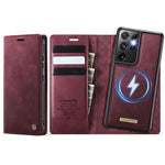 Custodia per telefono CaseMe C49 con portafoglio in pelle, magnetica, con blocco RFID e removibile., For Samsung Galaxy S21 5G, For Samsung Galaxy S21+ 5G, For Samsung Galaxy S21 Ultra 5G, For Samsung Galaxy S20 Ultra