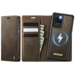 Custodia per telefono CaseMe C49 con portafoglio in pelle, magnetica, con blocco RFID e removibile., For Samsung Galaxy S21 5G, For Samsung Galaxy S21+ 5G, For Samsung Galaxy S21 Ultra 5G, For Samsung Galaxy S20 Ultra