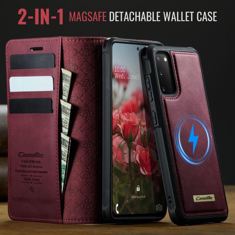 Custodia per telefono CaseMe C49 con portafoglio in pelle, magnetica, con blocco RFID e removibile., For Samsung Galaxy S20, For Samsung Galaxy S20+, For Samsung Galaxy A17, For Samsung Galaxy S24 / S25