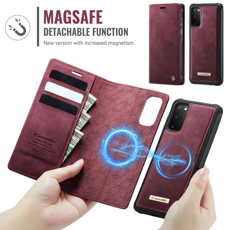 Custodia per telefono CaseMe C49 con portafoglio in pelle, magnetica, con blocco RFID e removibile., For Samsung Galaxy S20, For Samsung Galaxy S20+, For Samsung Galaxy A17, For Samsung Galaxy S24 / S25