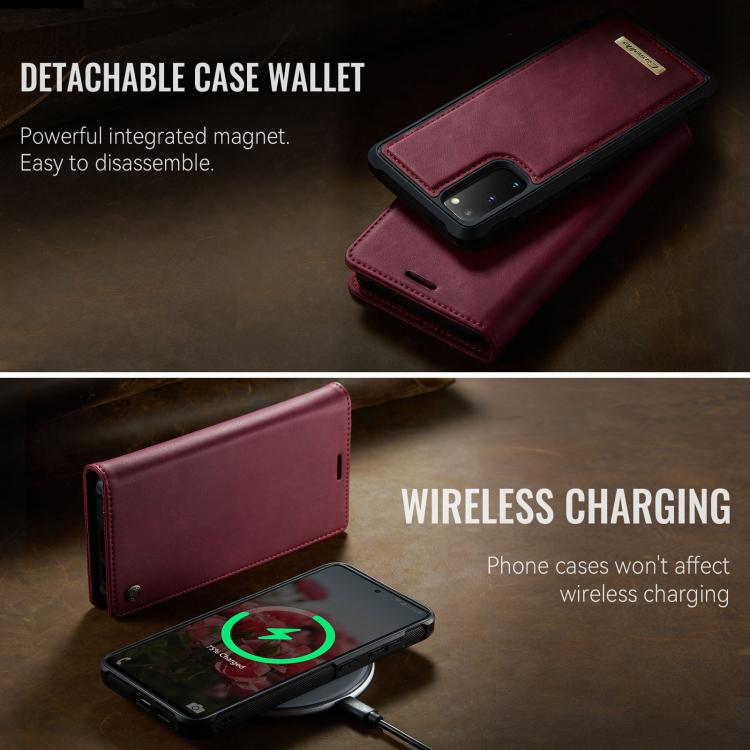 Custodia per telefono CaseMe C49 con portafoglio in pelle, magnetica, con blocco RFID e removibile., For Samsung Galaxy S20, For Samsung Galaxy S20+, For Samsung Galaxy A17, For Samsung Galaxy S24 / S25
