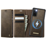 Custodia per telefono CaseMe C49 con portafoglio in pelle, magnetica, con blocco RFID e removibile., For Samsung Galaxy S20, For Samsung Galaxy S20+, For Samsung Galaxy A17, For Samsung Galaxy S24 / S25