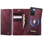 Custodia per telefono CaseMe C49 con portafoglio in pelle, magnetica, con blocco RFID e removibile., For Samsung Galaxy S20, For Samsung Galaxy S20+, For Samsung Galaxy A17, For Samsung Galaxy S24 / S25