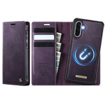 Custodia per telefono CaseMe C49 con portafoglio in pelle, magnetica, con blocco RFID e removibile., For Samsung Galaxy A57 5G, For Galaxy S25 FE, For Samsung Galaxy S25 Edge 5G, For Samsung Galaxy A56 5G