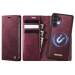 Custodia per telefono CaseMe C49 con portafoglio in pelle, magnetica, con blocco RFID e removibile., For Samsung Galaxy S24+ / S25+, For Samsung Galaxy A14 5G / M44, For Samsung Galaxy A55 / A35 5G, For Samsung Galaxy A13 / A04s