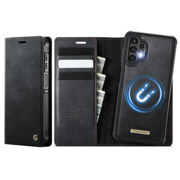 Custodia per telefono CaseMe C49 con portafoglio in pelle, magnetica, con blocco RFID e removibile., For Samsung Galaxy S24+ / S25+, For Samsung Galaxy A14 5G / M44, For Samsung Galaxy A55 / A35 5G, For Samsung Galaxy A13 / A04s