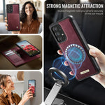 Custodia per telefono CaseMe C49 con portafoglio in pelle, magnetica, con blocco RFID e removibile., For Samsung Galaxy A52 / A52s