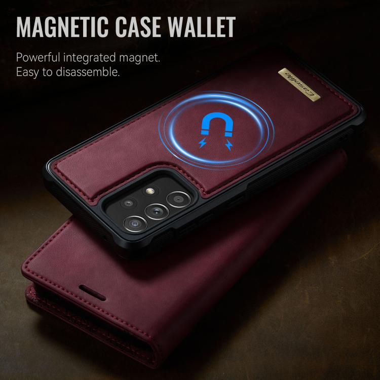 Custodia per telefono CaseMe C49 con portafoglio in pelle, magnetica, con blocco RFID e removibile., For Samsung Galaxy A52 / A52s