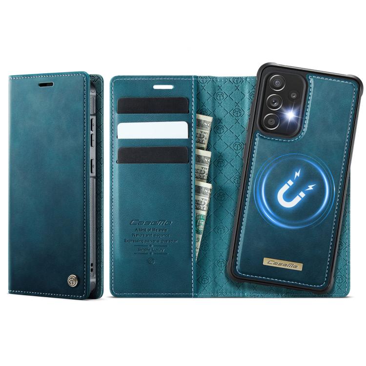 Custodia per telefono CaseMe C49 con portafoglio in pelle, magnetica, con blocco RFID e removibile., For Samsung Galaxy A52 / A52s