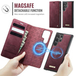 Custodia per telefono CaseMe C49 con portafoglio in pelle, magnetica, con blocco RFID e removibile., For Samsung Galaxy S22 Ultra 5G, For Samsung Galaxy S22+ 5G, For Samsung Galaxy S22 5G, For Samsung Galaxy S21 FE 5G