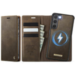 Custodia per telefono CaseMe C49 con portafoglio in pelle, magnetica, con blocco RFID e removibile., For Samsung Galaxy S23+ 5G, For Samsung Galaxy S23 5G, For Samsung Galaxy S20 FE, For Samsung Galaxy A53 5G