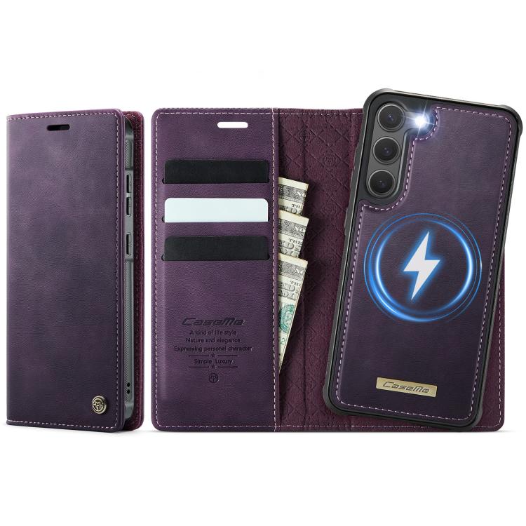 Custodia per telefono CaseMe C49 con portafoglio in pelle, magnetica, con blocco RFID e removibile., For Samsung Galaxy S23+ 5G, For Samsung Galaxy S23 5G, For Samsung Galaxy S20 FE, For Samsung Galaxy A53 5G