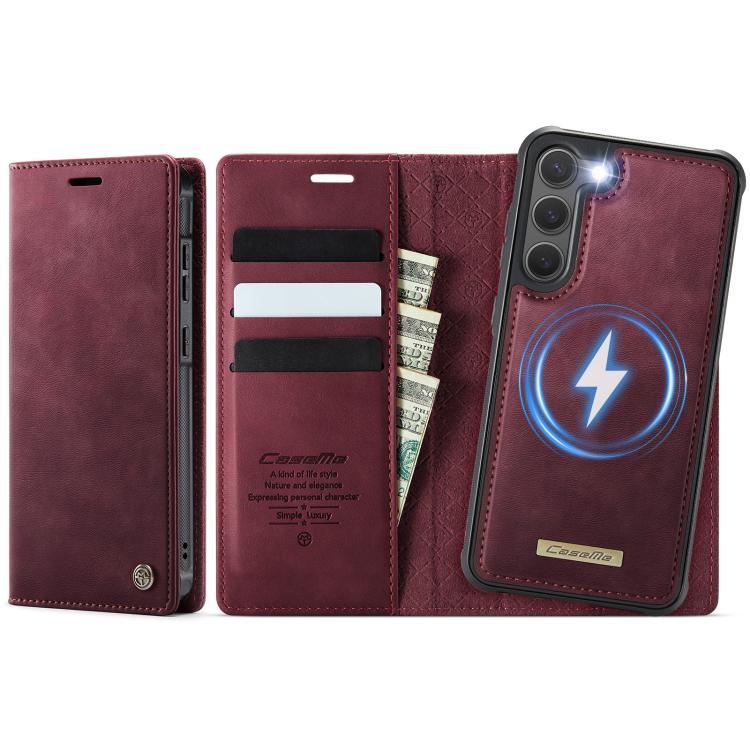 Custodia per telefono CaseMe C49 con portafoglio in pelle, magnetica, con blocco RFID e removibile., For Samsung Galaxy S23+ 5G, For Samsung Galaxy S23 5G, For Samsung Galaxy S20 FE, For Samsung Galaxy A53 5G