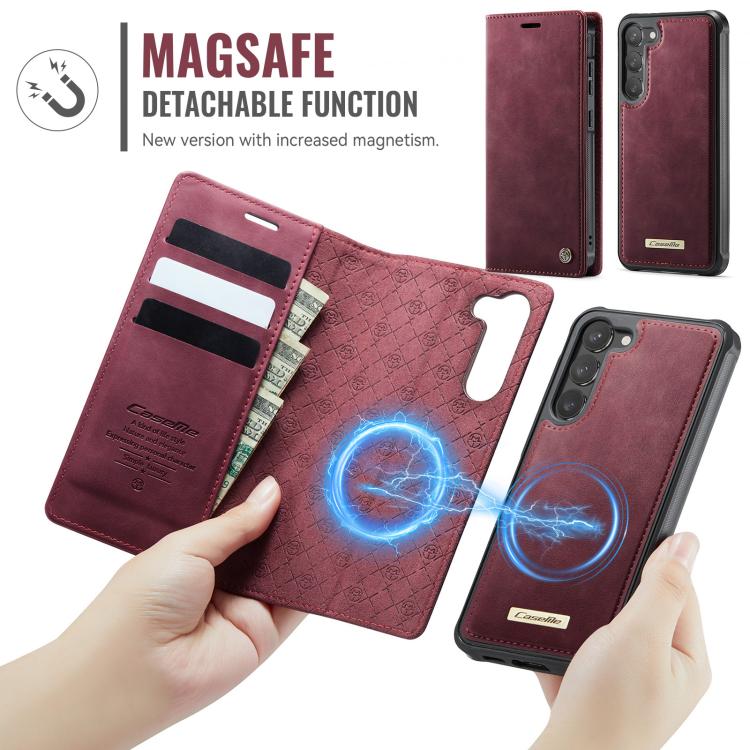 Custodia per telefono CaseMe C49 con portafoglio in pelle, magnetica, con blocco RFID e removibile., For Samsung Galaxy S23+ 5G, For Samsung Galaxy S23 5G, For Samsung Galaxy S20 FE, For Samsung Galaxy A53 5G