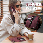 Custodia per telefono CaseMe C49 con portafoglio in pelle, magnetica, con blocco RFID e removibile., For Samsung Galaxy S23+ 5G, For Samsung Galaxy S23 5G, For Samsung Galaxy S20 FE, For Samsung Galaxy A53 5G