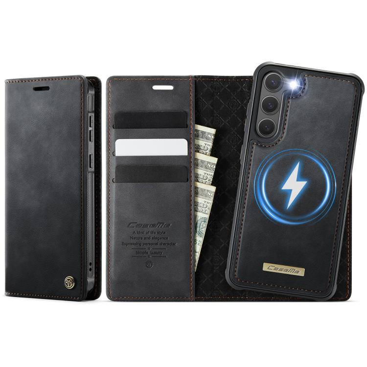 Custodia per telefono CaseMe C49 con portafoglio in pelle, magnetica, con blocco RFID e removibile., For Samsung Galaxy S23+ 5G, For Samsung Galaxy S23 5G, For Samsung Galaxy S20 FE, For Samsung Galaxy A53 5G