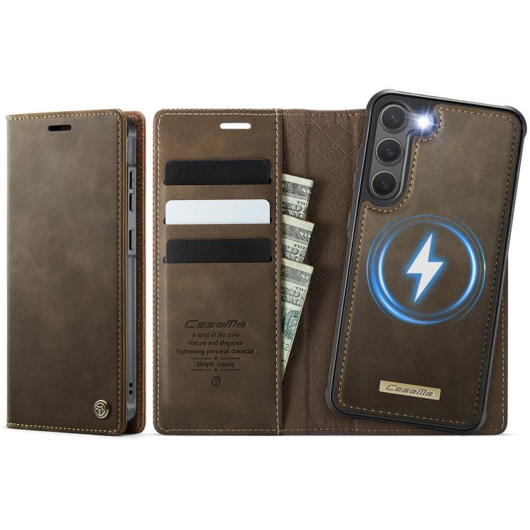 Custodia per telefono CaseMe C49 con portafoglio in pelle, magnetica, con blocco RFID e removibile., For Samsung Galaxy S23+ 5G, For Samsung Galaxy S23 5G, For Samsung Galaxy S20 FE, For Samsung Galaxy A53 5G
