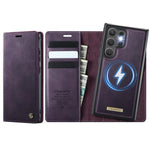 Custodia per telefono CaseMe C49 con portafoglio in pelle, magnetica, con blocco RFID e removibile., For Samsung Galaxy A15, For Samsung Galaxy S23 FE 5G, For Samsung Galaxy A54 5G, For Samsung Galaxy S23 Ultra 5G