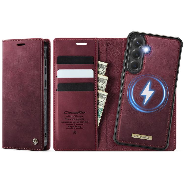Custodia per telefono CaseMe C49 con portafoglio in pelle, magnetica, con blocco RFID e removibile., For Samsung Galaxy A15, For Samsung Galaxy S23 FE 5G, For Samsung Galaxy A54 5G, For Samsung Galaxy S23 Ultra 5G