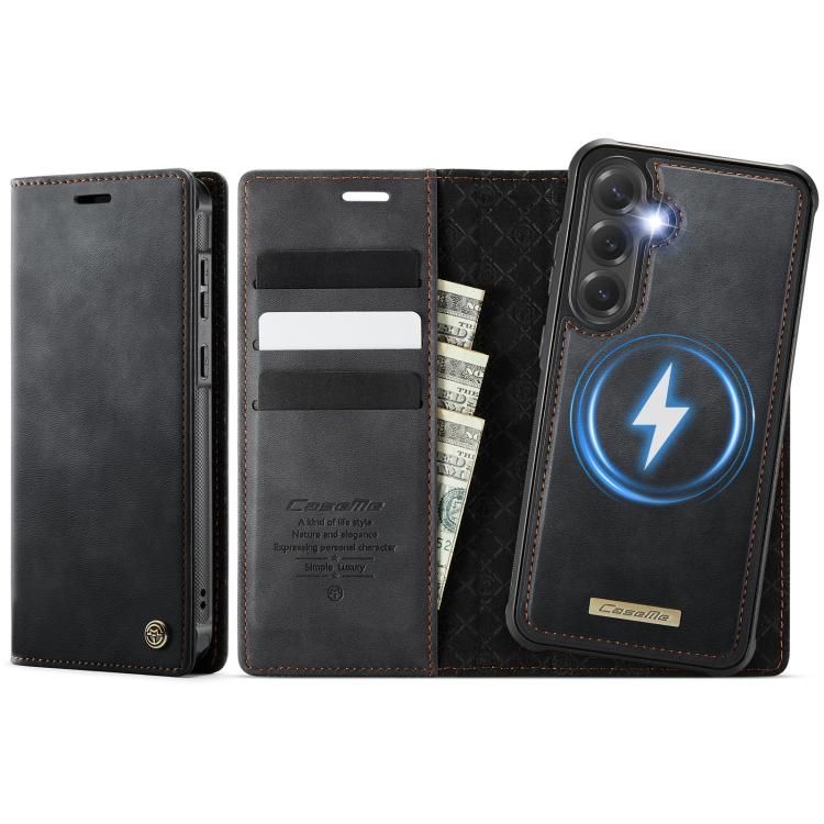 Custodia per telefono CaseMe C49 con portafoglio in pelle, magnetica, con blocco RFID e removibile., For Samsung Galaxy A15, For Samsung Galaxy S23 FE 5G, For Samsung Galaxy A54 5G, For Samsung Galaxy S23 Ultra 5G