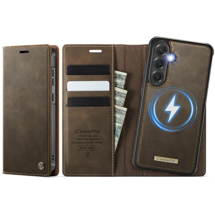 Custodia per telefono CaseMe C49 con portafoglio in pelle, magnetica, con blocco RFID e removibile., For Samsung Galaxy A15, For Samsung Galaxy S23 FE 5G, For Samsung Galaxy A54 5G, For Samsung Galaxy S23 Ultra 5G