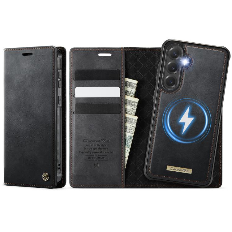 Custodia per telefono CaseMe C49 con portafoglio in pelle, magnetica, con blocco RFID e removibile., For Samsung Galaxy S20, For Samsung Galaxy S20+, For Samsung Galaxy A17, For Samsung Galaxy S24 / S25