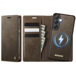 Custodia per telefono CaseMe C49 con portafoglio in pelle, magnetica, con blocco RFID e removibile., For Samsung Galaxy S20, For Samsung Galaxy S20+, For Samsung Galaxy A17, For Samsung Galaxy S24 / S25